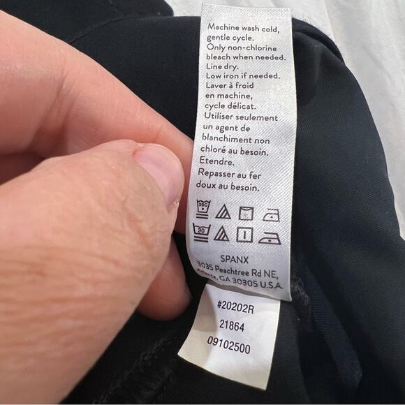 Spanx The Perfect Black Pant Ponte Knit Skinny Pants Size S - Picture 7 of 16